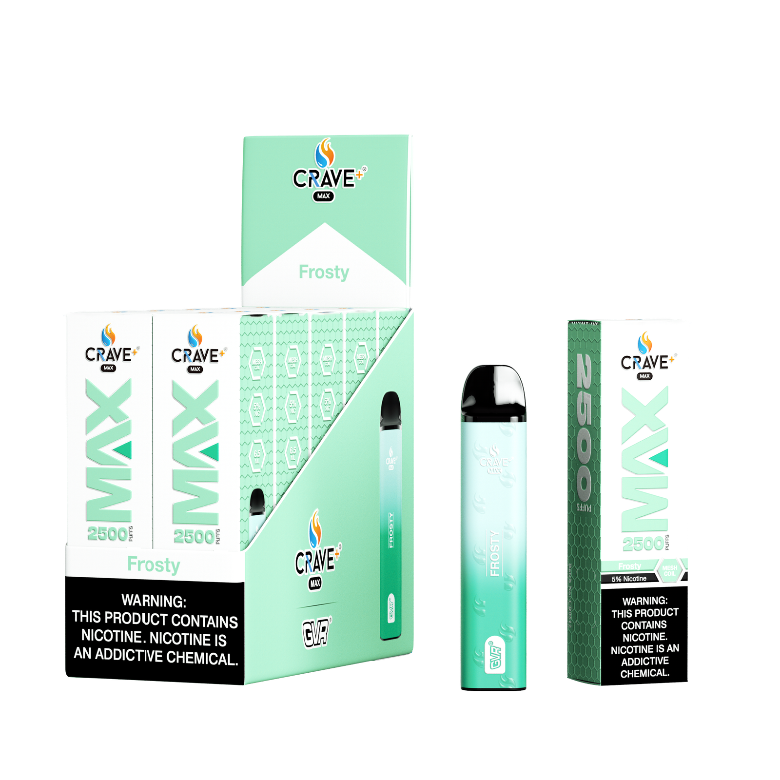 crave menthol vape Crave+ Color:Mystic Aurora-NO POD EB600PODBUN Refreshing FUCKING Fab Lost