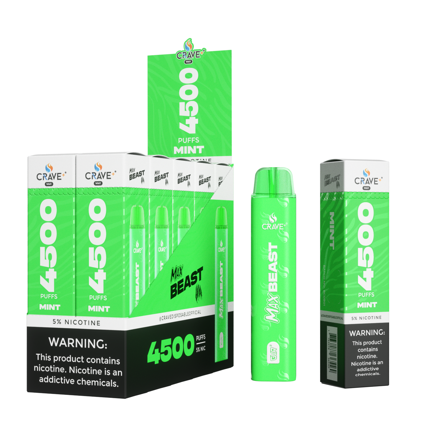 max beast vape price Crave+ Pod Juice X Raz Vaporizer Accessories & Parts Flavor:Pop Mint - Kit